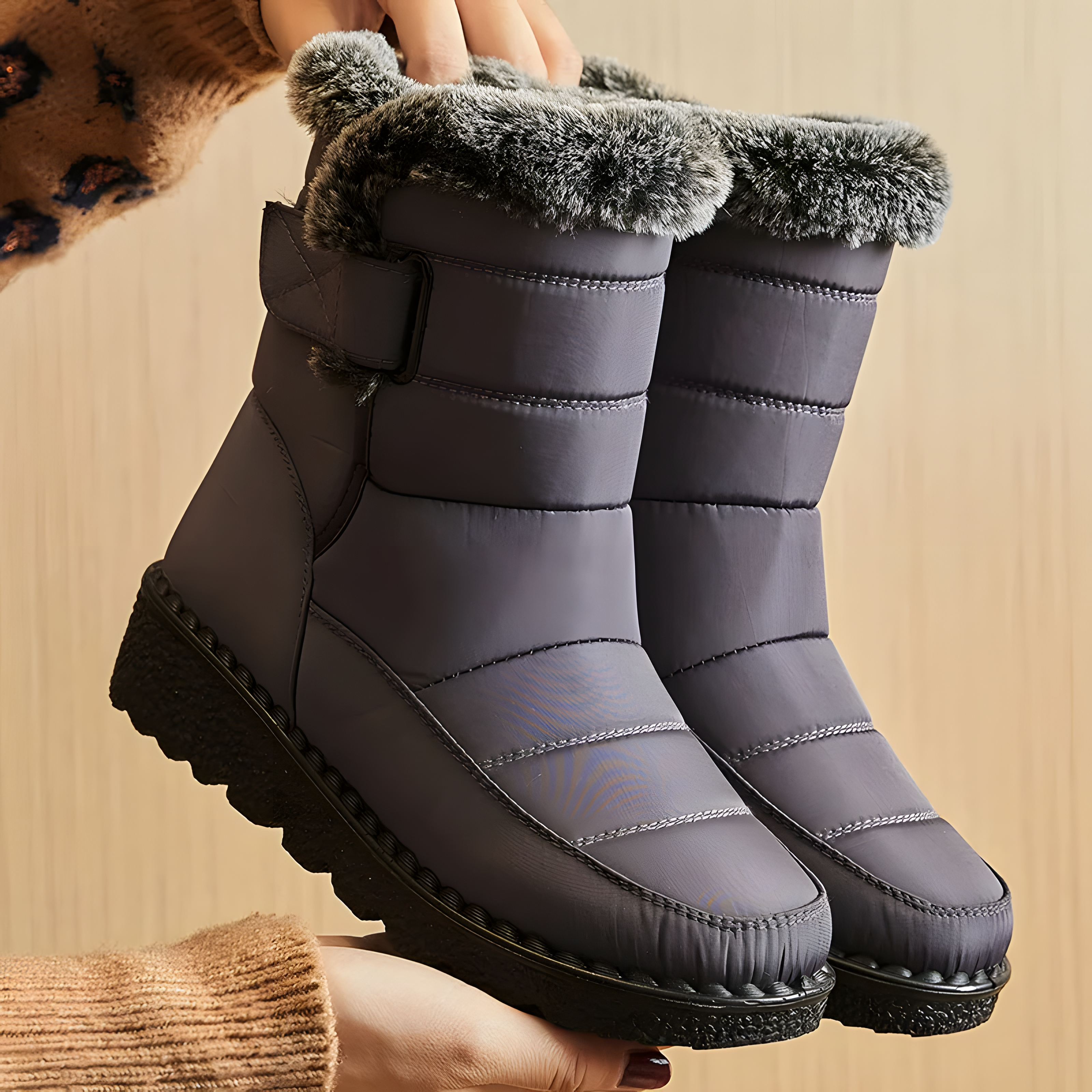 Kuschelige Schneestiefel mit Plüschfutter