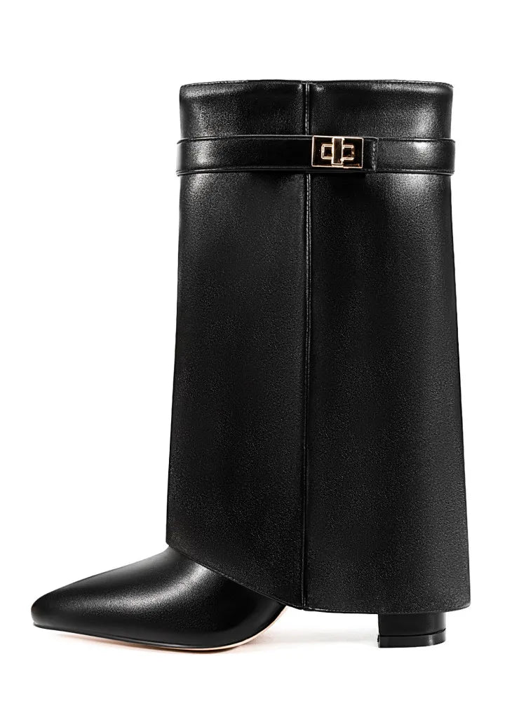 Elegante Microfaser-Stiefel