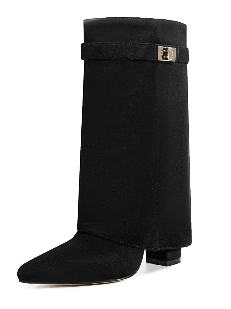 Elegante Microfaser-Stiefel