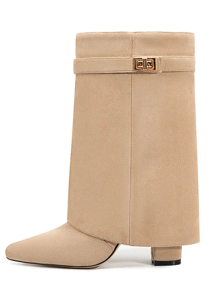 Elegante Microfaser-Stiefel