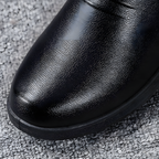 Warme Kunstleder-Boots mit Plüschfutter