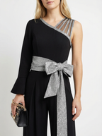 Fließender Jumpsuit mit Ein-Schulter-Träger