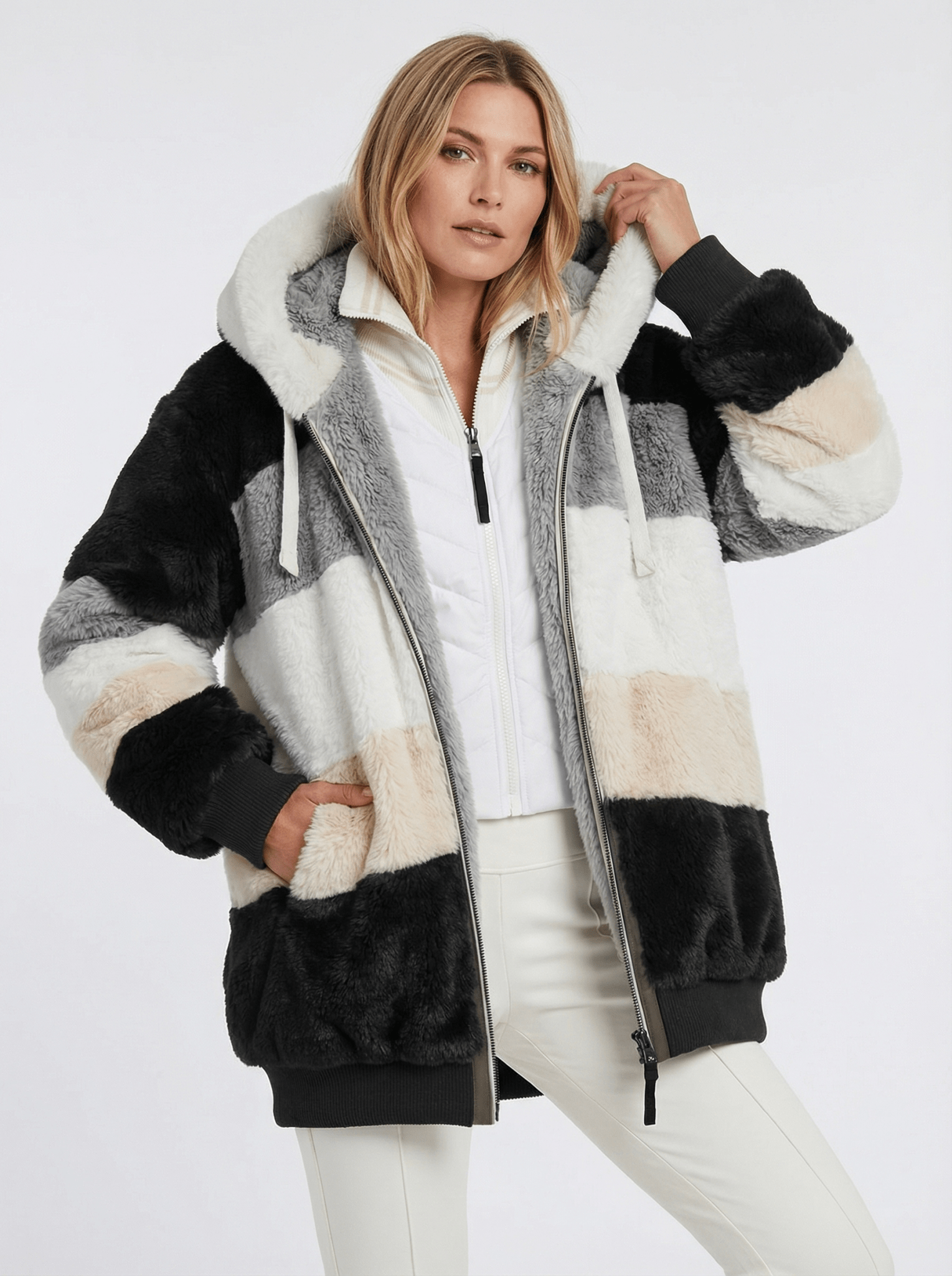 Kuschelige Oversized Winterjacke