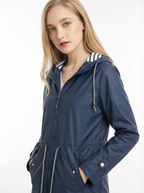 Wetterfester Trench-Mantel mit Kapuze