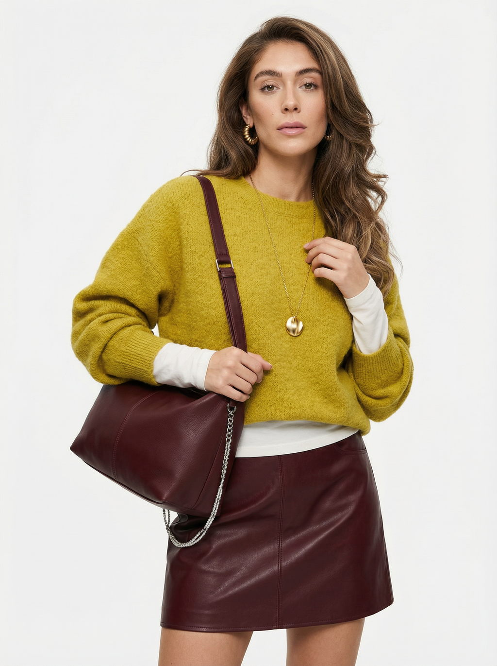 Oversized Strickpullover aus Wolle