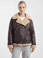 Doppelseitiger Mantel mit Gürtel