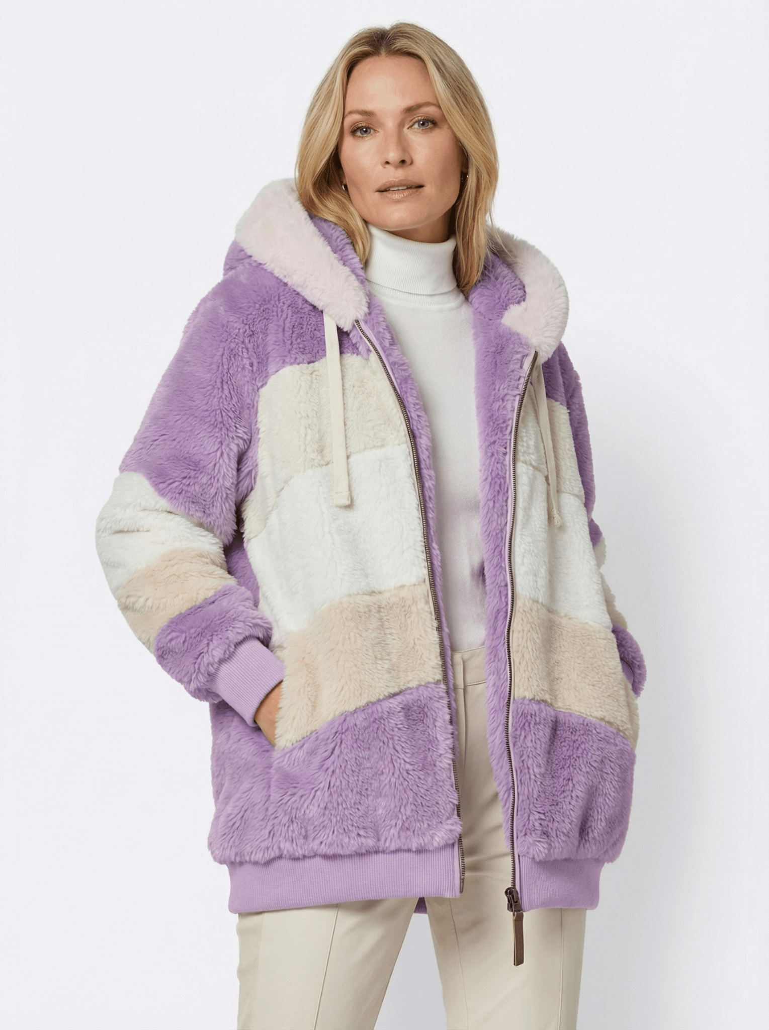 Kuschelige Oversized Winterjacke