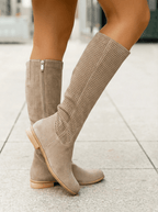 Orthopädische Schneestiefel aus Kunstleder mit Fell-Detail