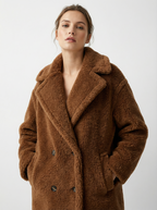 Kuscheliger Oversized Alpaka-Woll-Mantel