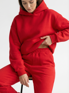 Kuscheliger, warmer Kapuzenanzug mit Taschen