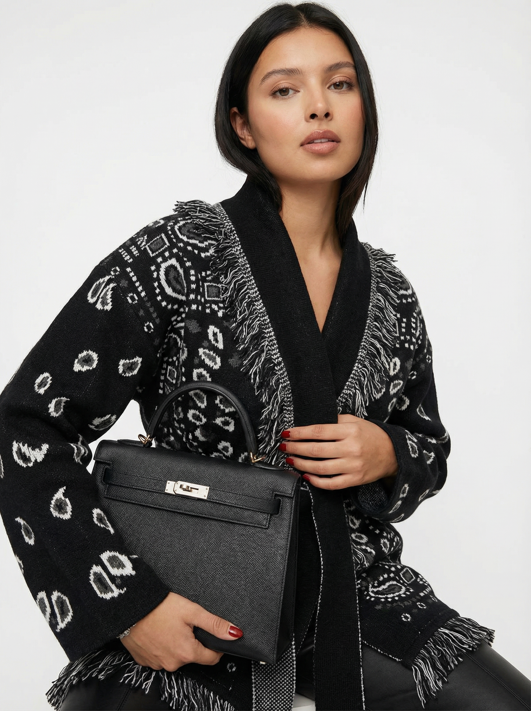 Kuscheliger Strick-Cardigan mit Kapuze