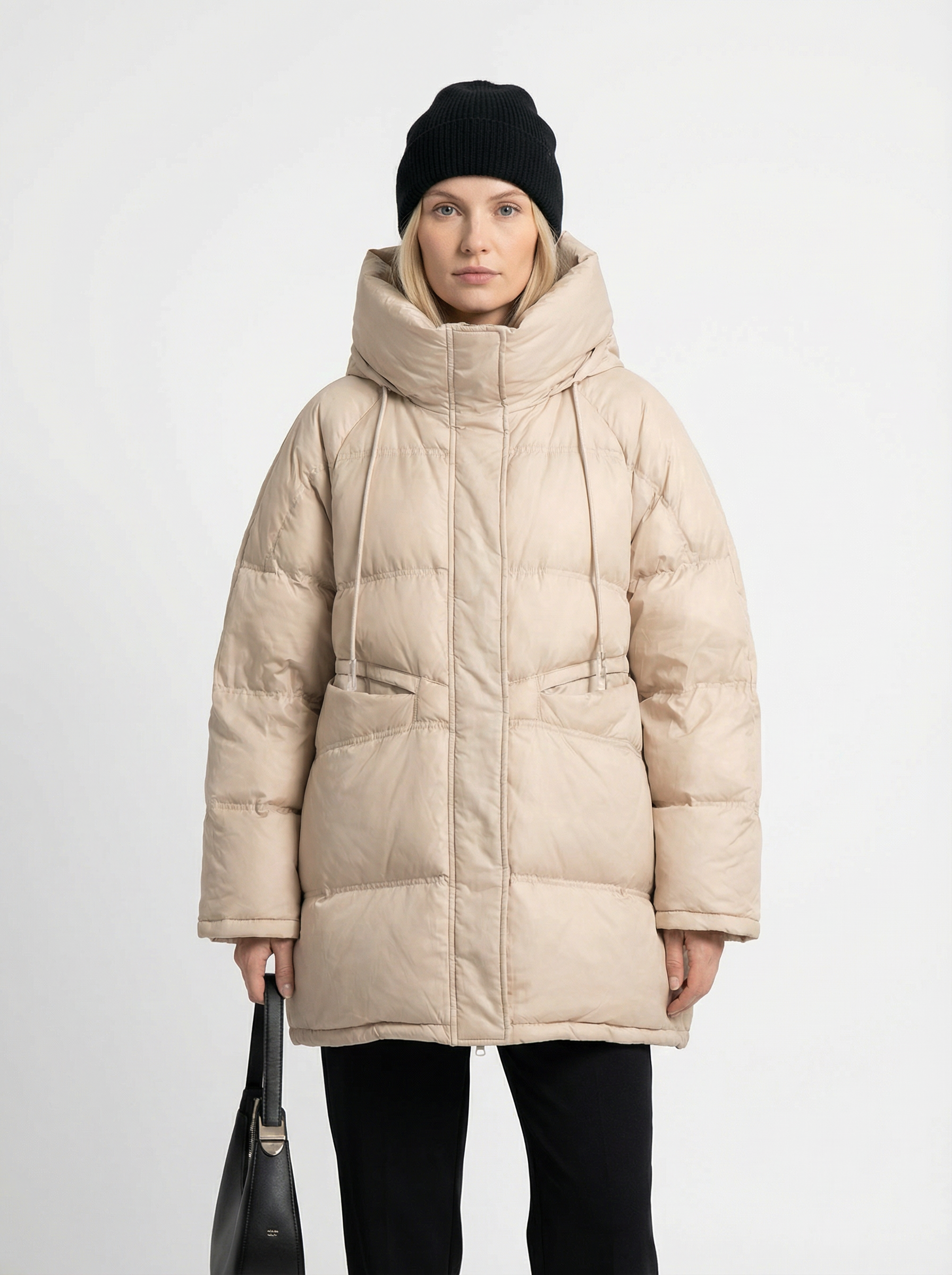 Oversized Daunen-Parka mit Kapuze