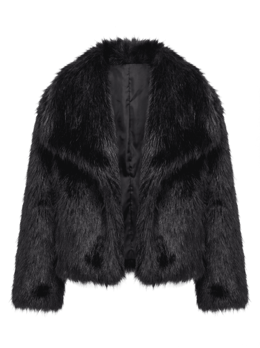 Eleganter Warmer Kunstfell-Mantel