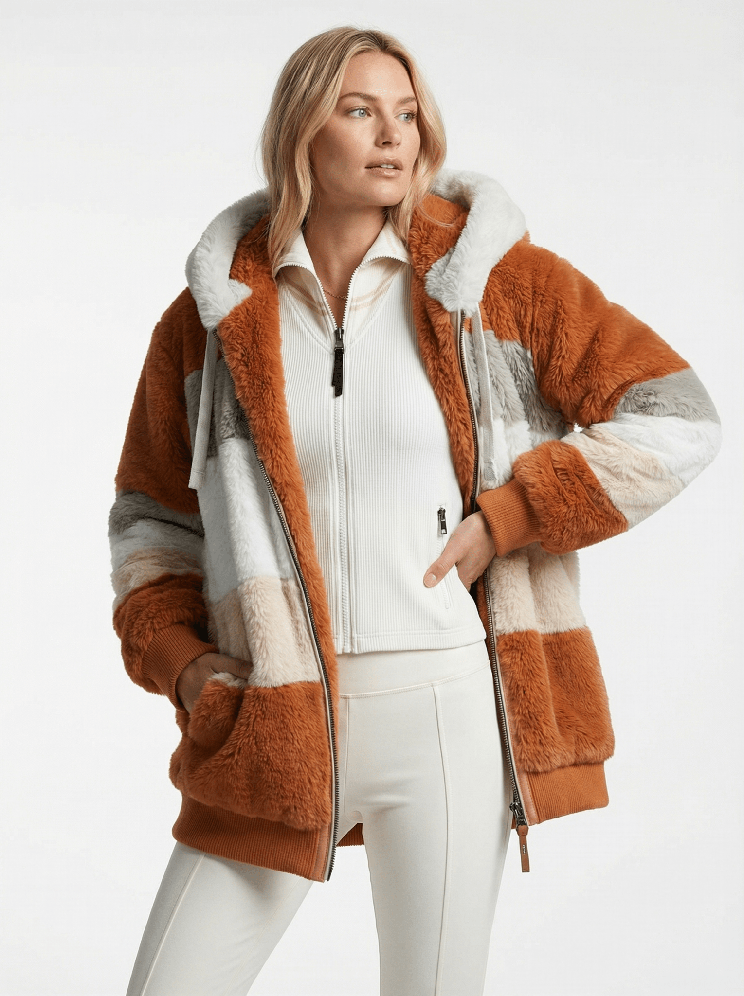 Kuschelige Oversized Winterjacke