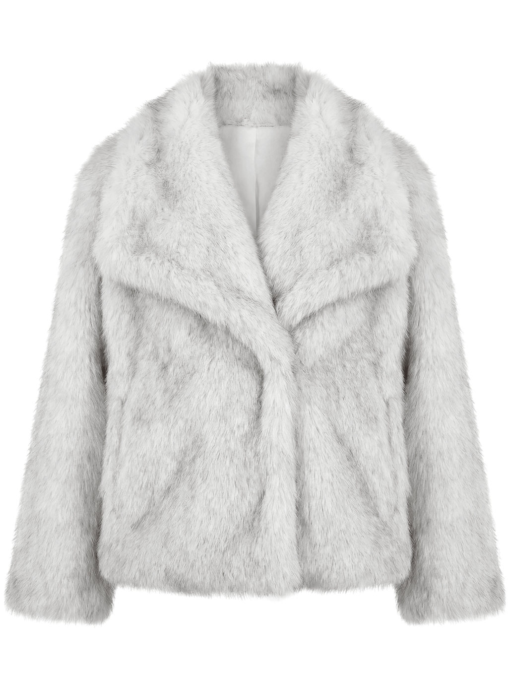 Eleganter Warmer Kunstfell-Mantel