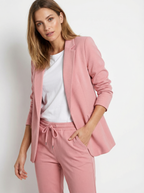 Eleganter Blazer-Hosen-Zweiteiler mit Bindegürtel