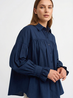 Elegante Bluse mit Laternenärmeln