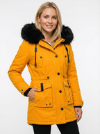 Warmer Baumwoll-Parka mit Kapuze