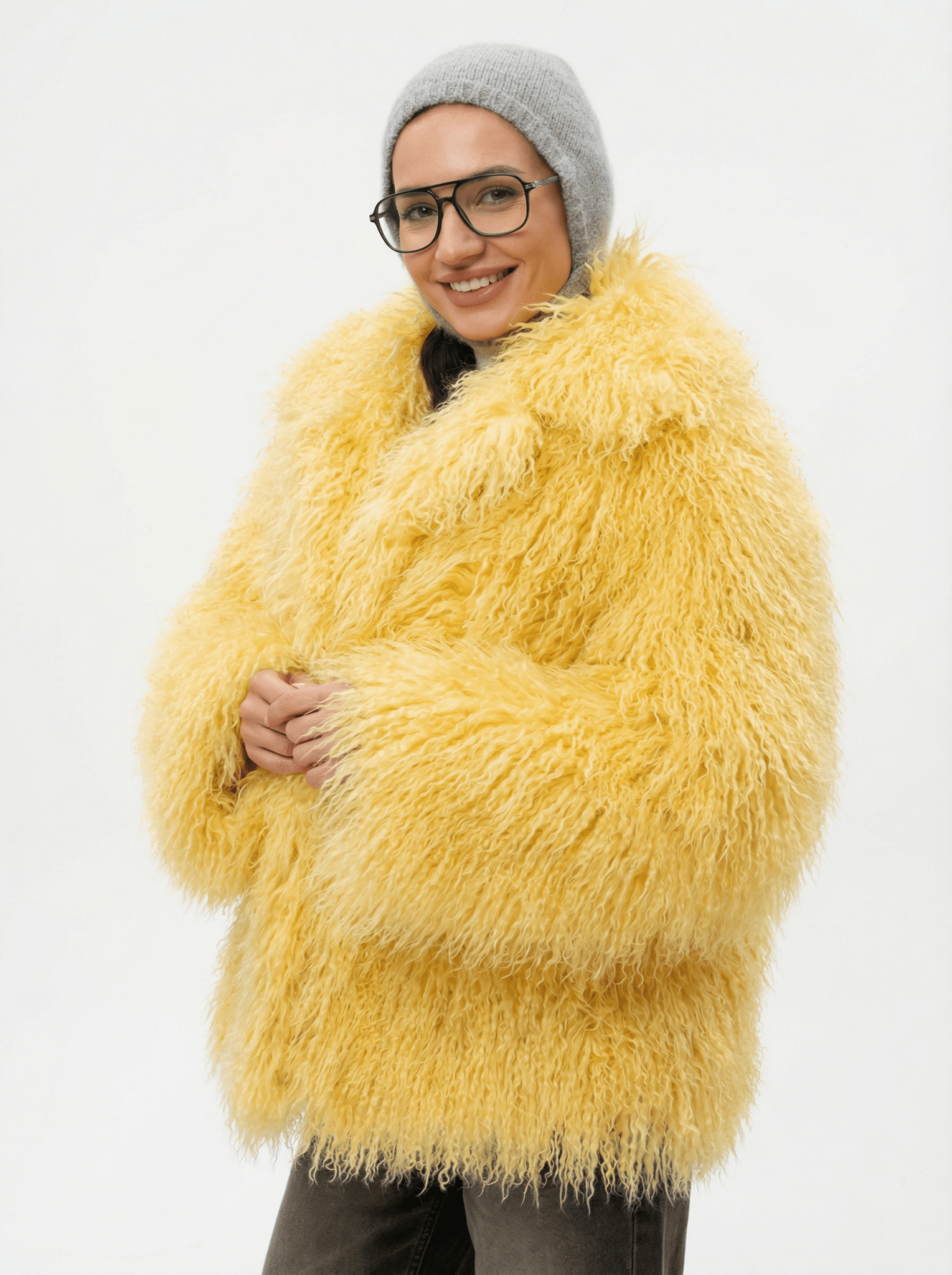 Kuschelige Kunstfell-Jacke