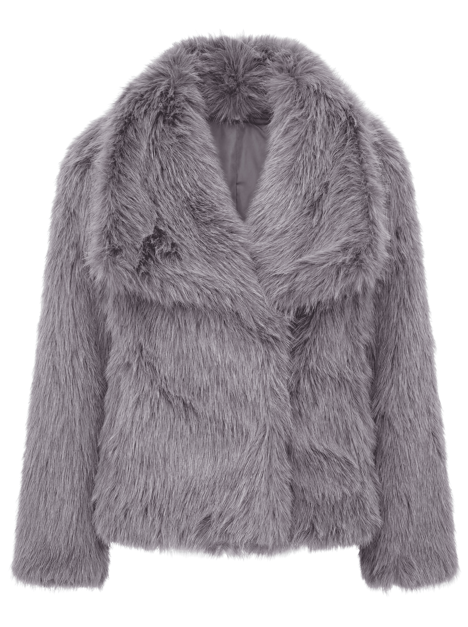 Eleganter Warmer Kunstfell-Mantel