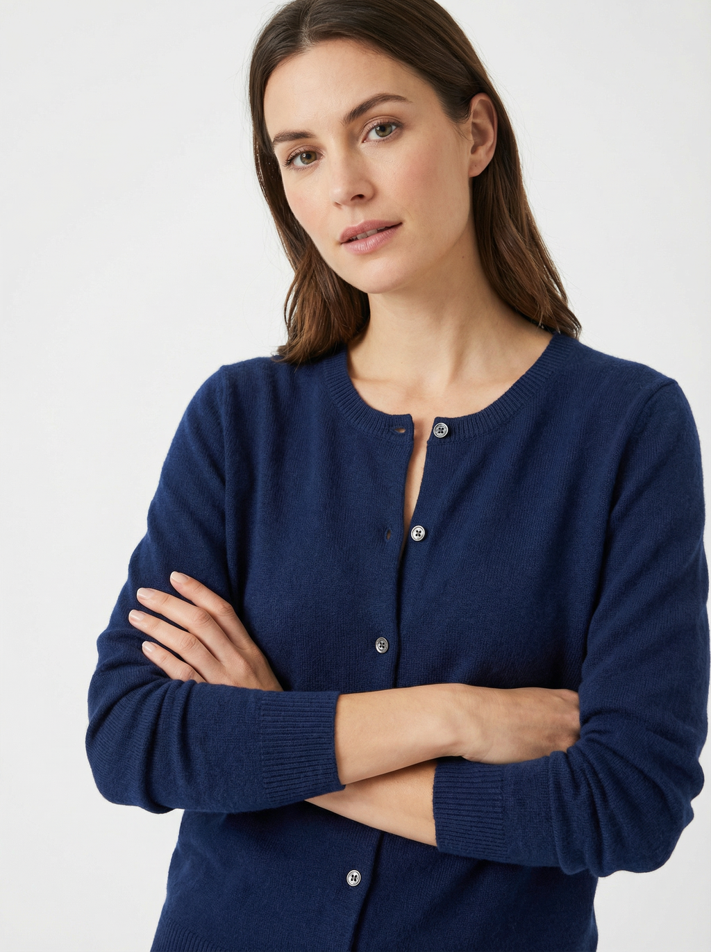 Kuschelige Strickjacke mit Knopfleiste