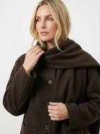 Kuscheliger Loose Fit Mantel mit Schal