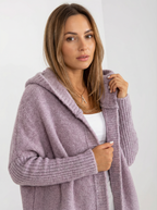 Kuscheliger Strickmantel mit Kapuze