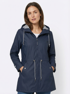 Wetterfester Trench-Mantel mit Kapuze