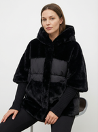 Warmer Oversized Parka mit Kunstpelz