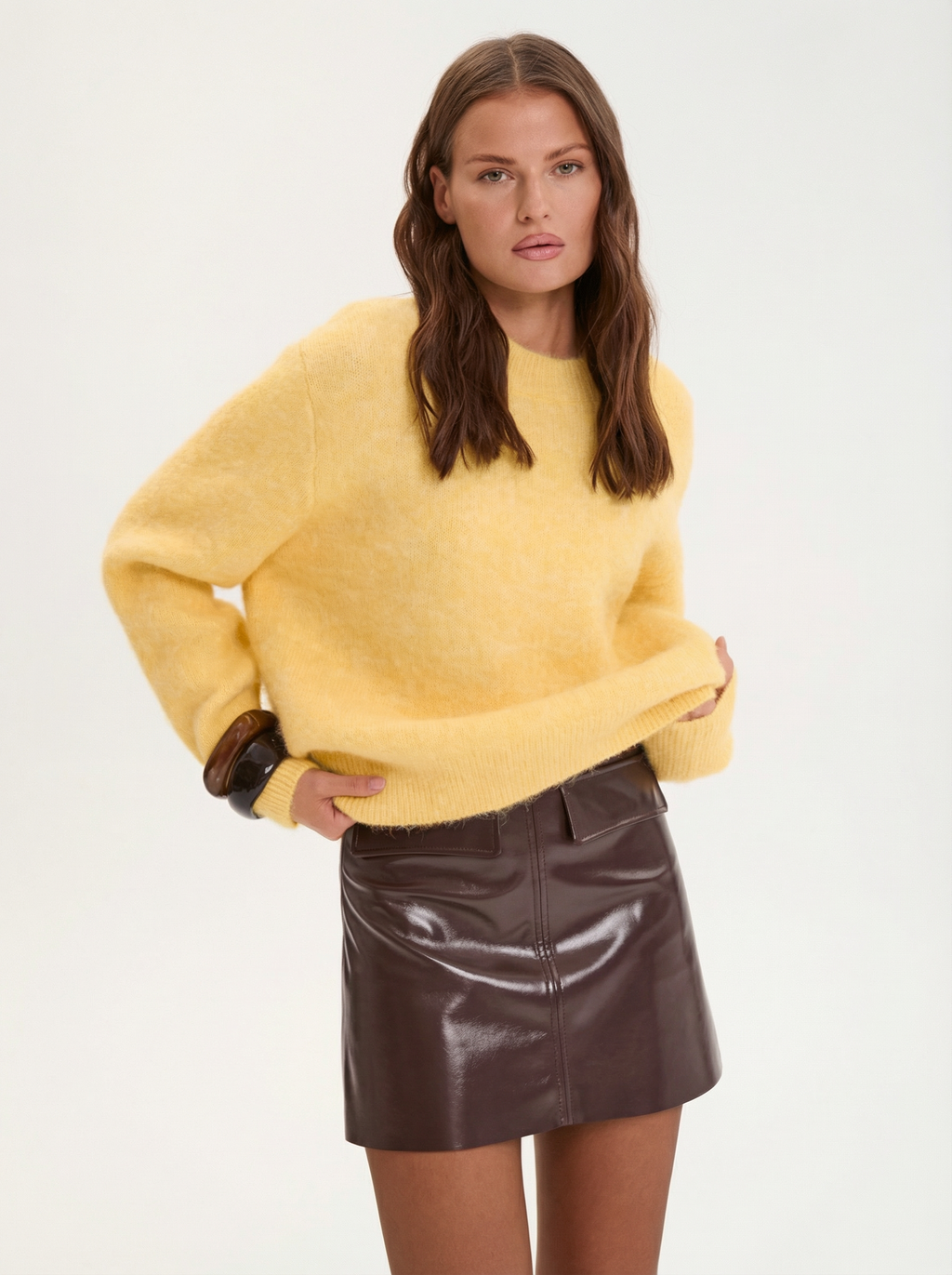 Oversized Strickpullover aus Wolle