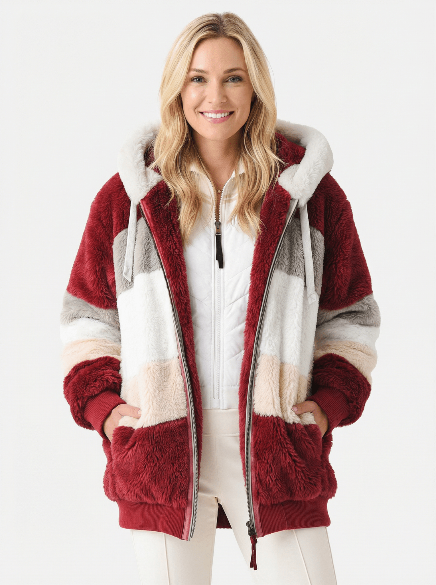 Kuschelige Oversized Winterjacke