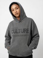 Lockerer Hoodie mit glitzerndem Letter-Print