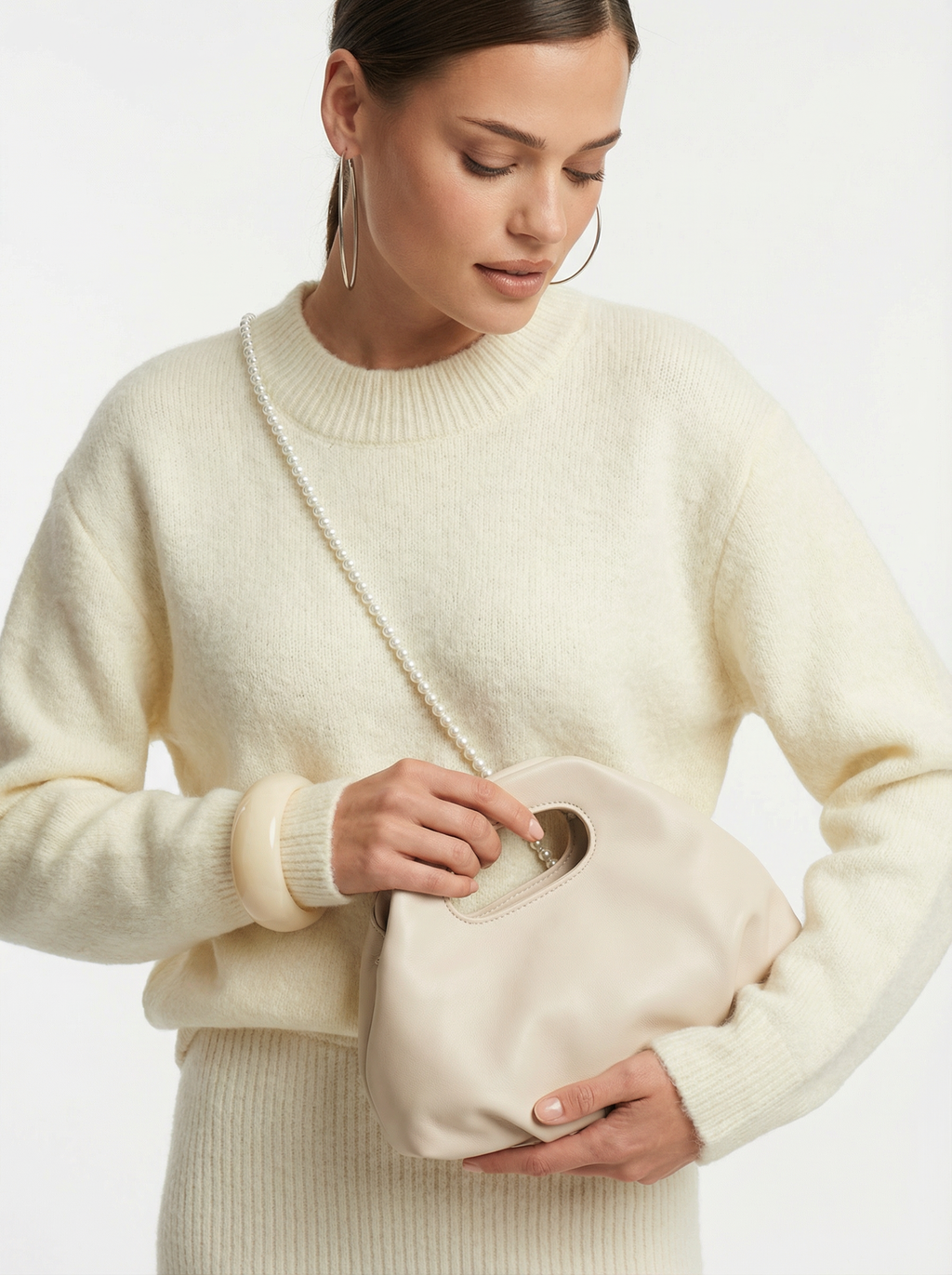 Oversized Strickpullover aus Wolle