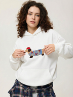 Kuscheliger Oversized Hoodie mit Print