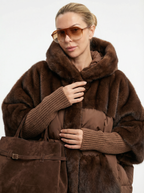 Warmer Oversized Parka mit Kunstpelz