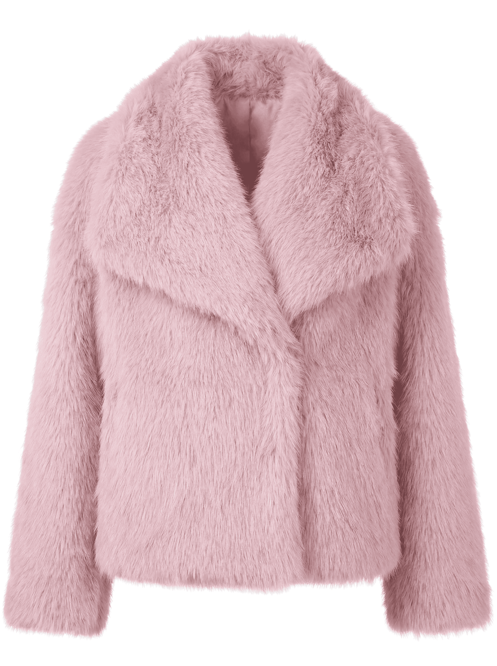 Eleganter Warmer Kunstfell-Mantel