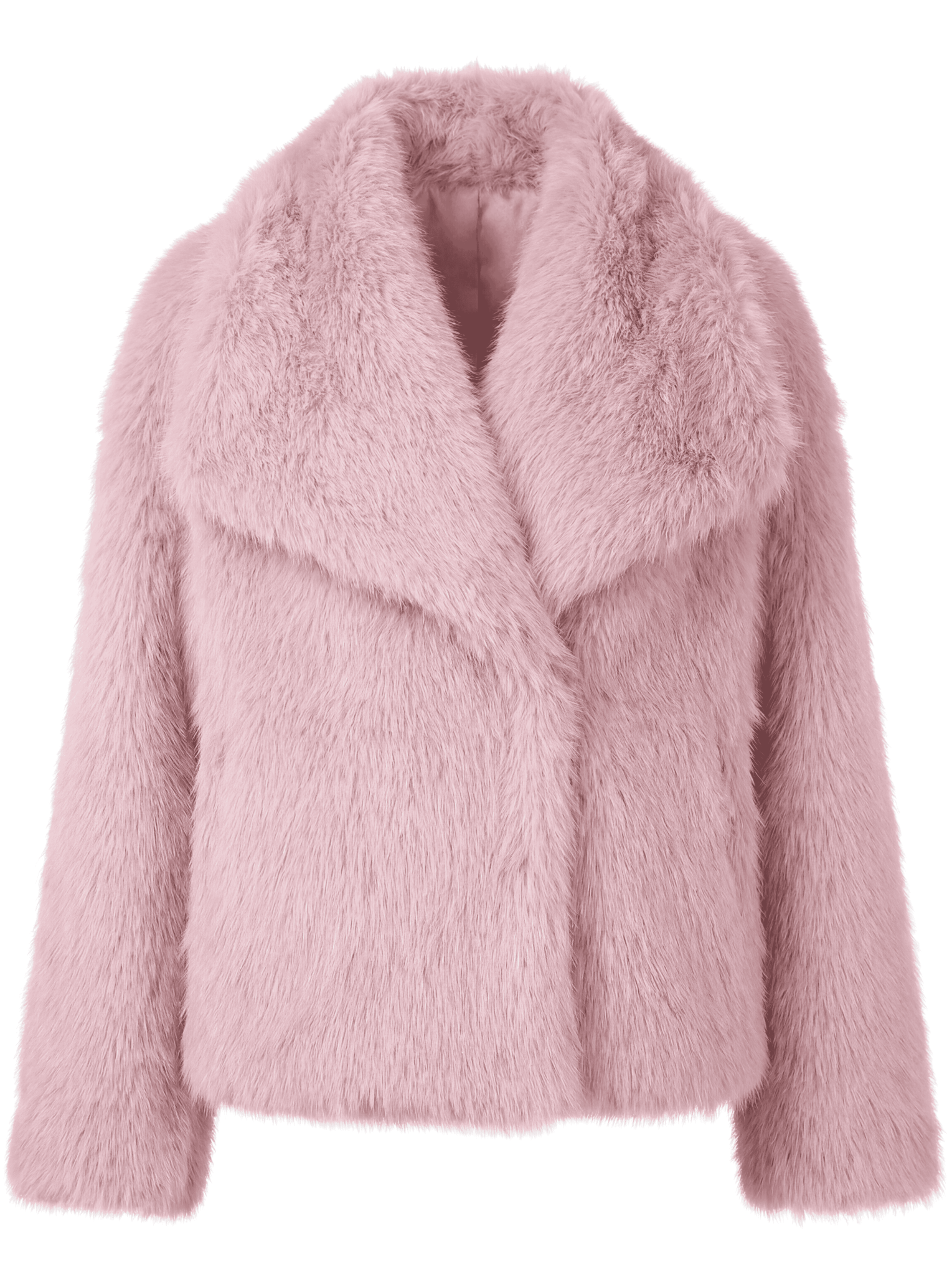 Eleganter Warmer Kunstfell-Mantel