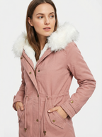 Kuscheliger Baumwoll-Parka mit Kapuze