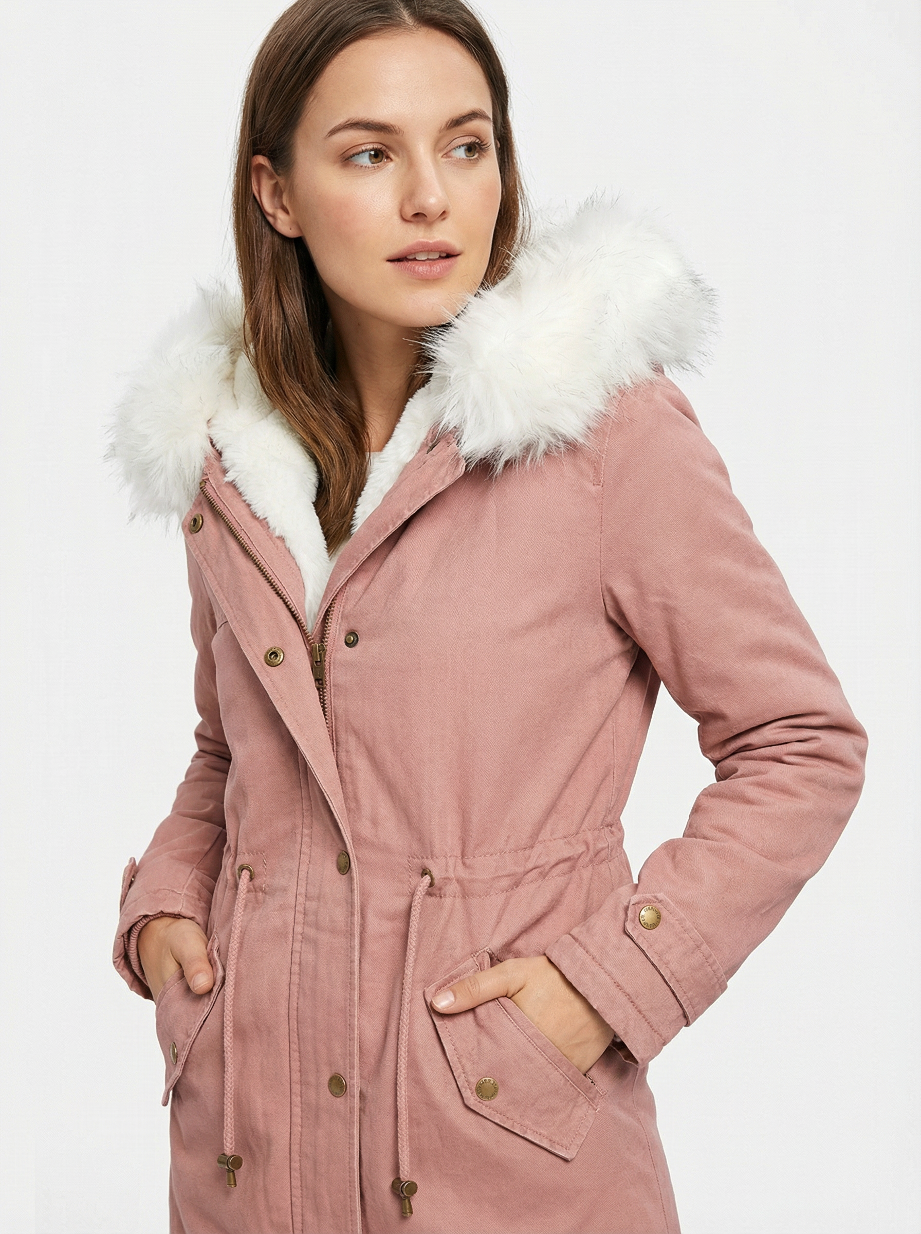 Kuscheliger Baumwoll-Parka mit Kapuze