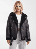 Doppelseitiger Mantel mit Gürtel