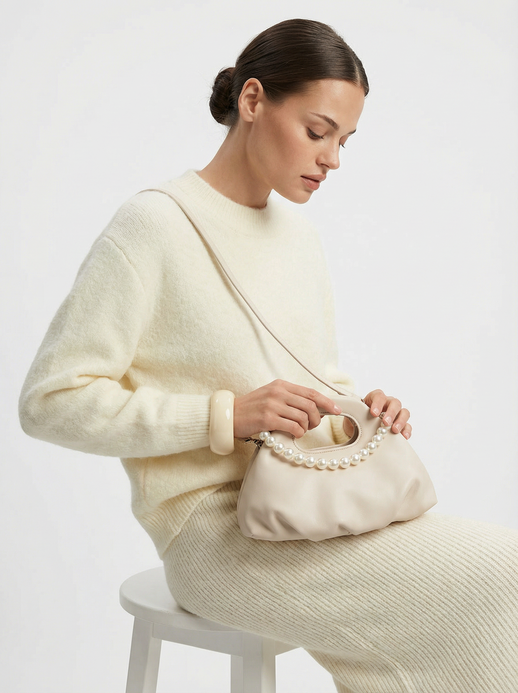 Oversized Strickpullover aus Wolle